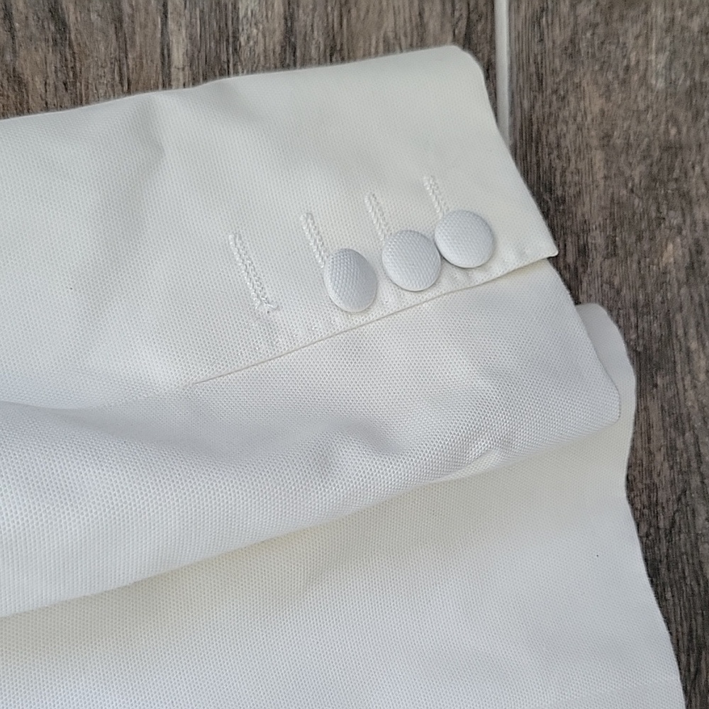 DOLCE & GABBANA Blazer Suit Jacket Size 40 (Small) White/Cream - Picture 6 of 9